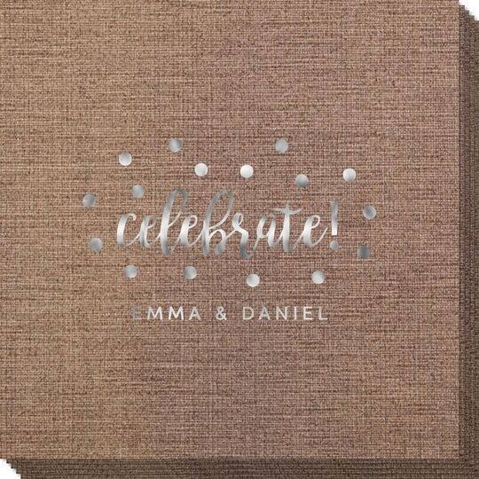 Confetti Dot Celebrate Bamboo Luxe Napkins